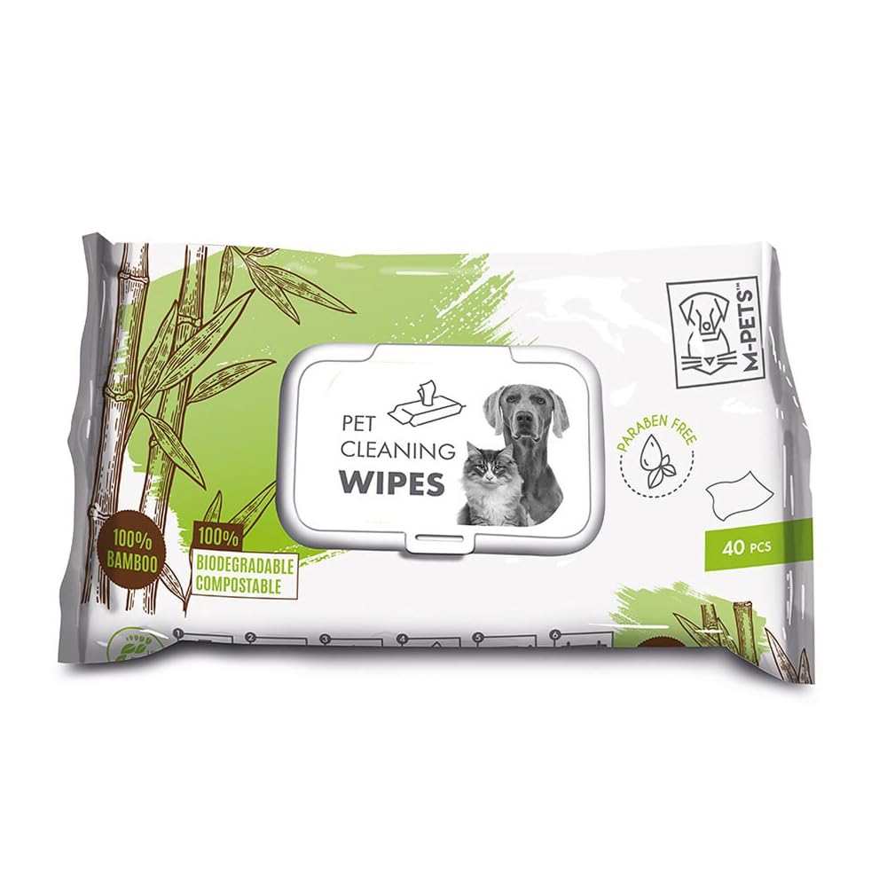 M PETS CLEANING WIPES BAMBOO XL 30PCS