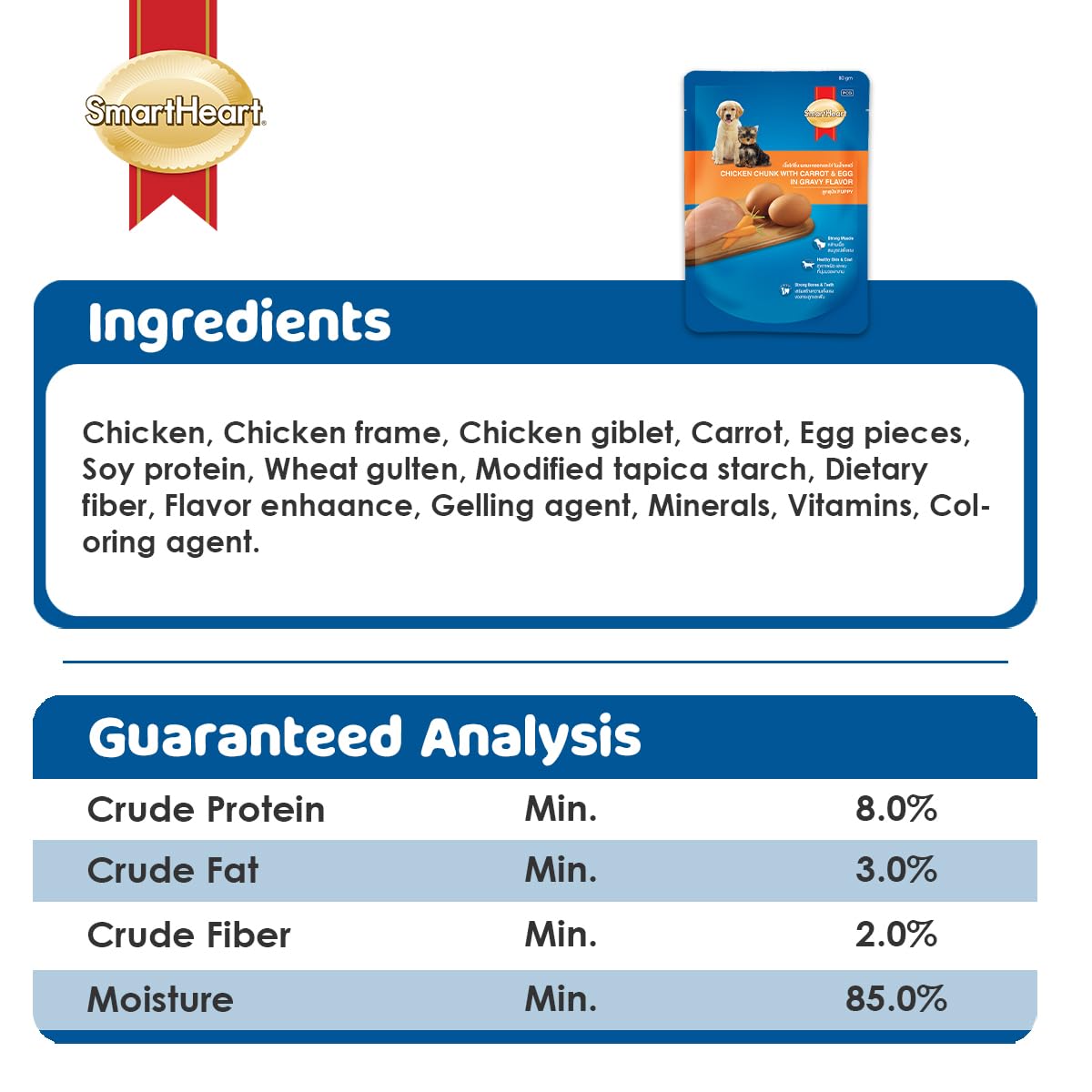 SMARTHEART POUCH CHICKEN CHUNK IN TERIYAKI 80GM