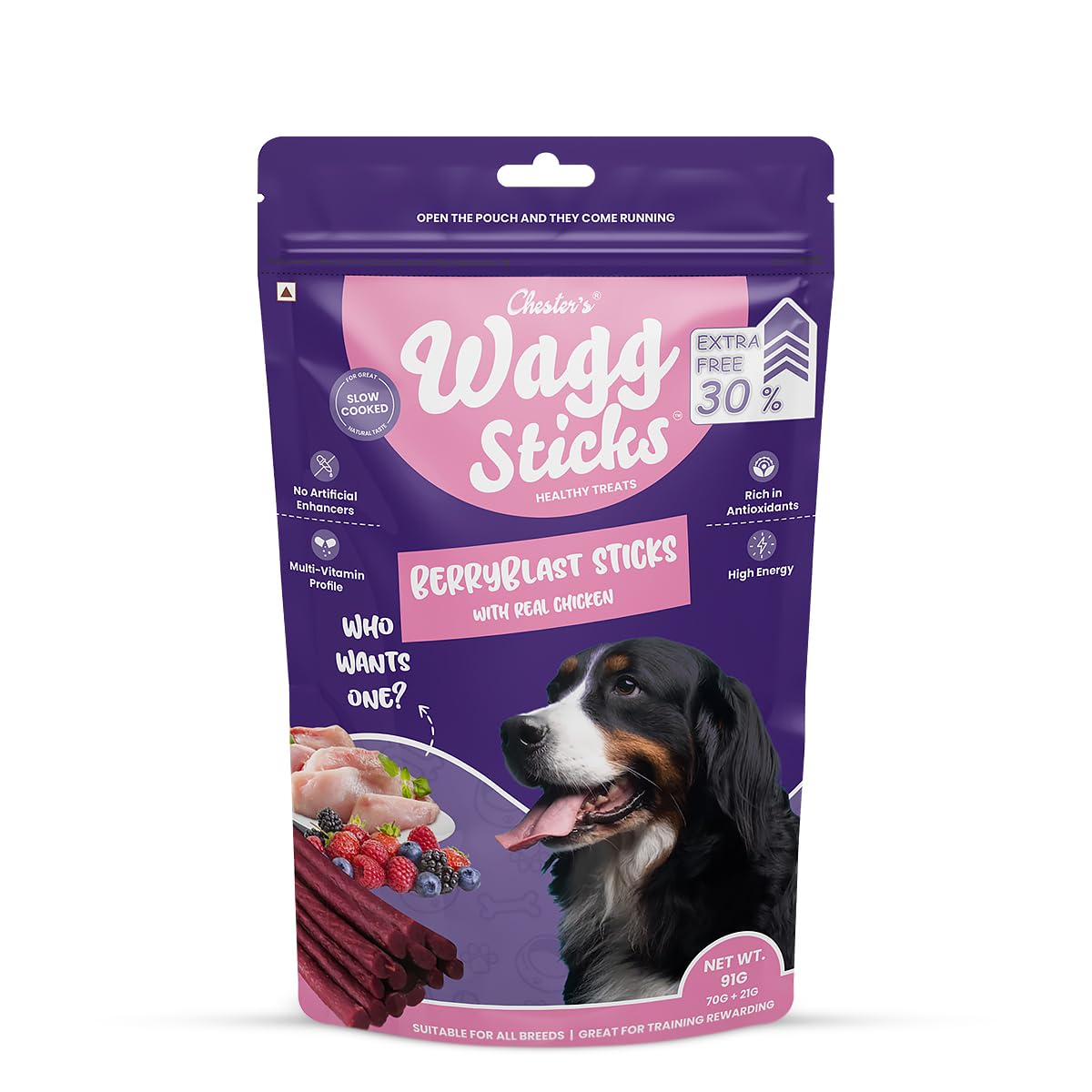 CHESTER WAGG STICKS BERRYBLAST 70G