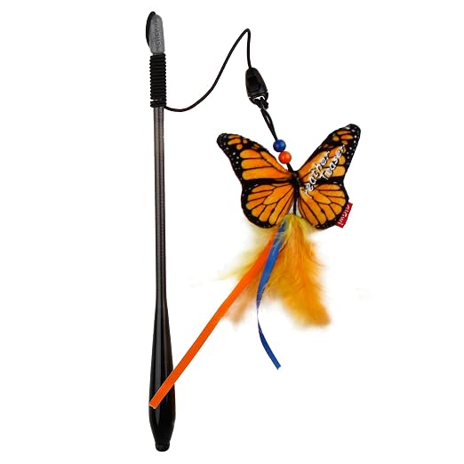 GIGWI FEATHER TEASER FISH ROD