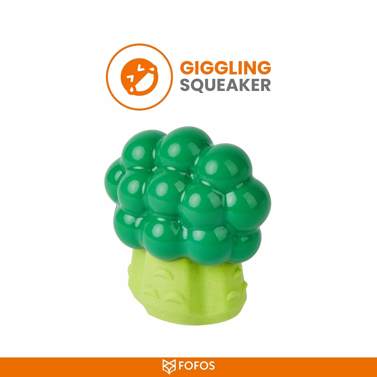 FOFOS GIGGLING VEGI BITES DOG TOY BROCCOLI