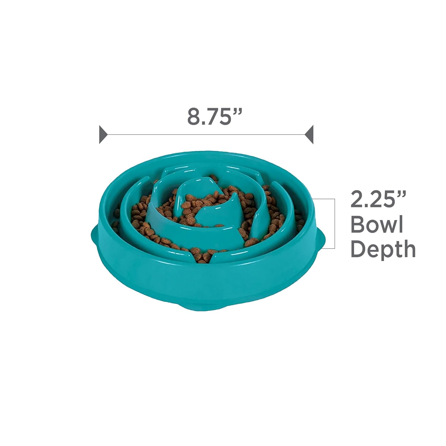 FUN FEEDER MINI SLOW FEED BOWL TEAL