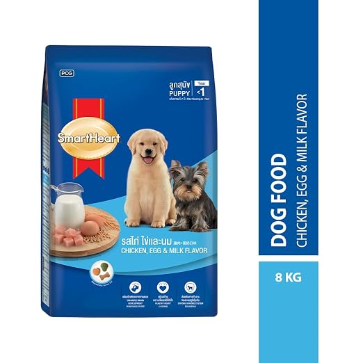 SMARTHEART PUPPY CHICKEN EGG AND MILK 8KG