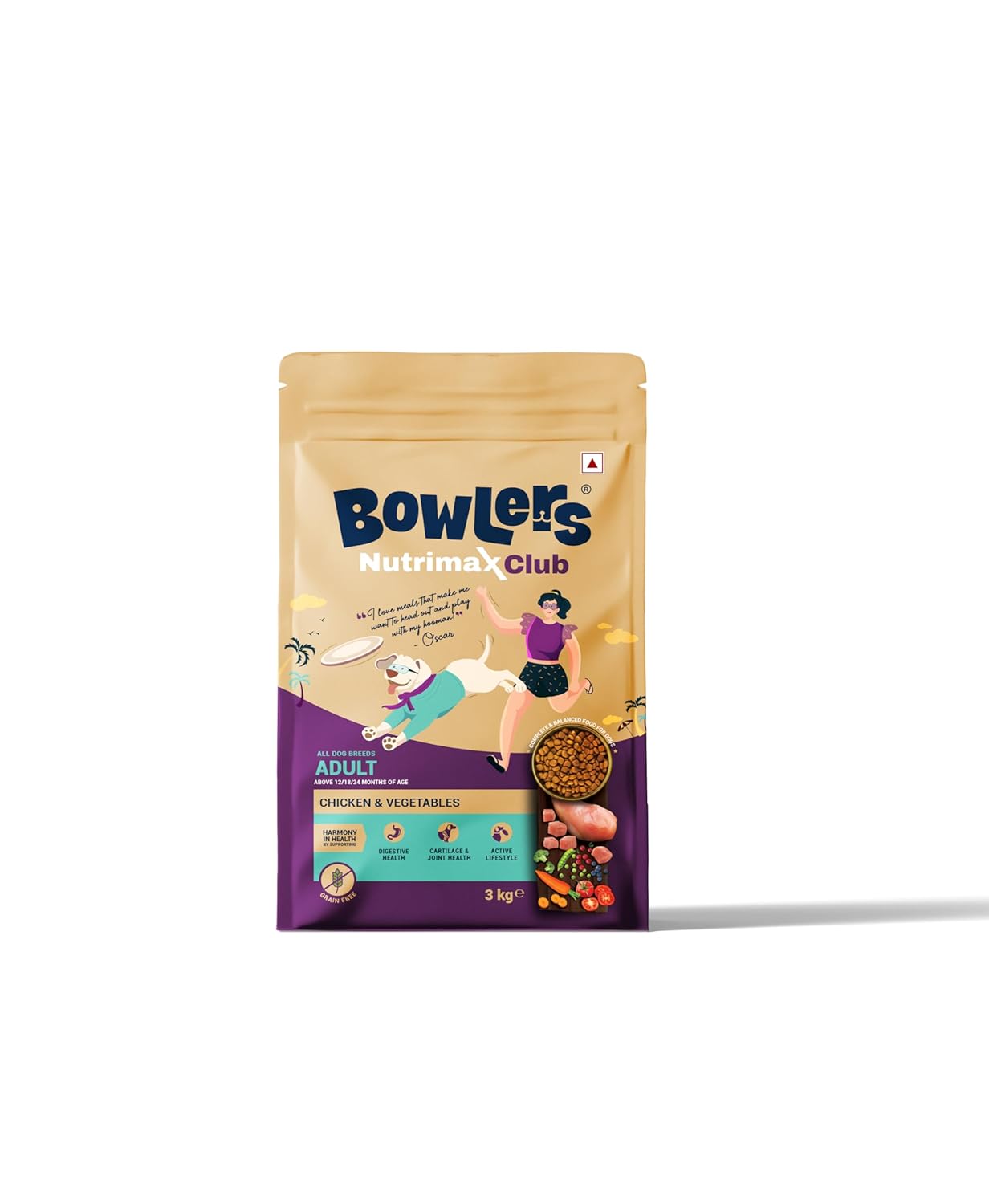 BOWLERS ADULT NUTRIMAX CLUB 3KG