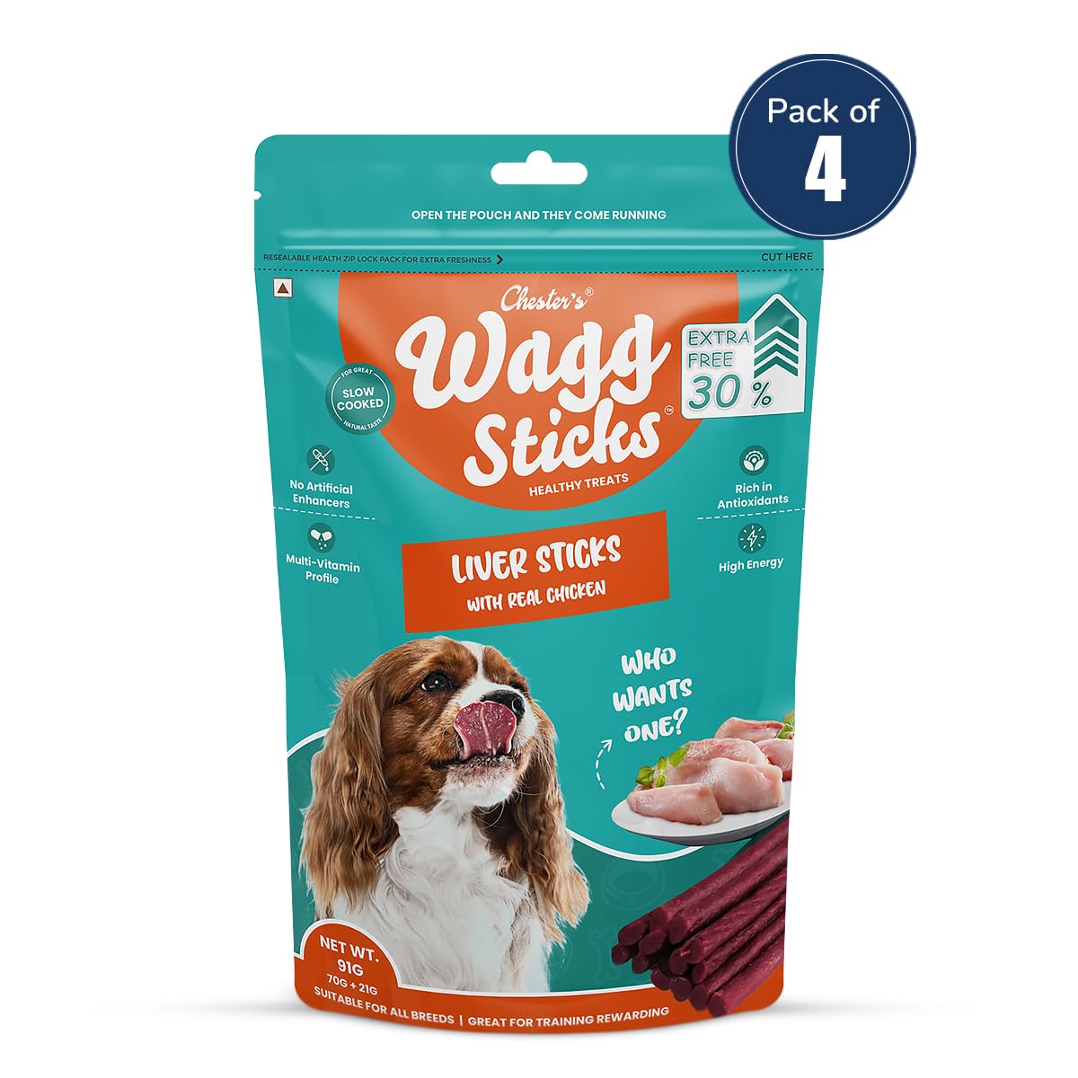 CHESTER WAGG STICKS LIVER 70G