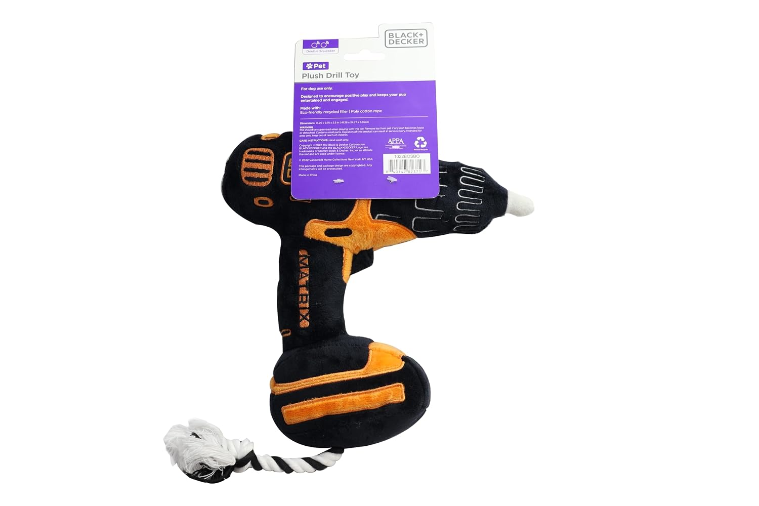 BLACK DECKER DRILL MACHINE NYLON DOG TOY