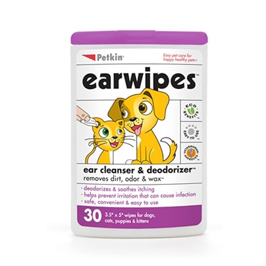 PETKIN EAR WIPES 30 PCS