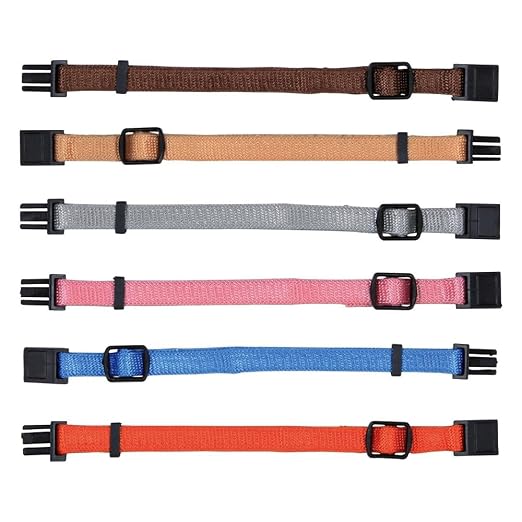 TRIXIE SET OF 6 PUPPY COLLARS LIGHT COLOURS