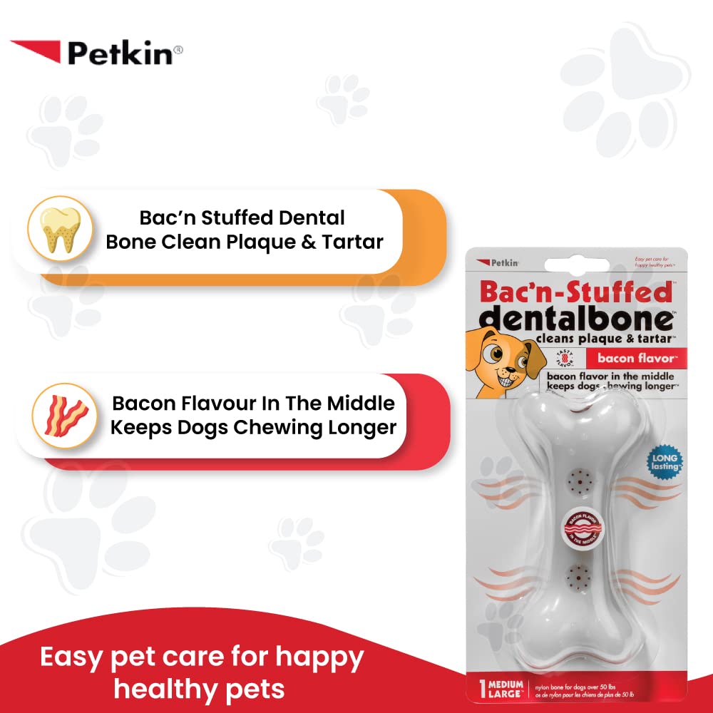 PETKIN BAC N STUFFED DENTALBONE MEDIUM