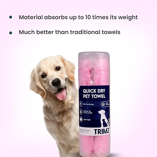 TRIMZ QUICK DRY ABSORPTION TOWEL PINK