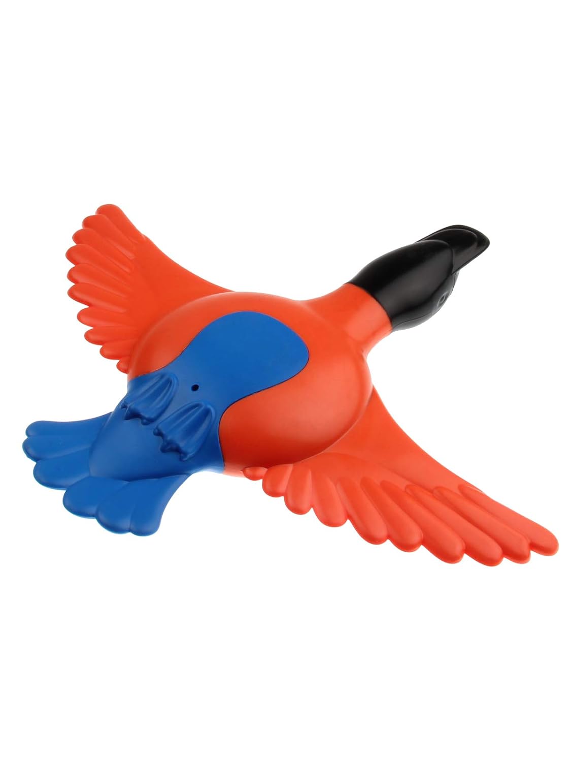 6736 LETS FLY DUCK WITH SQUEAKER TPR ORANGE BLUE