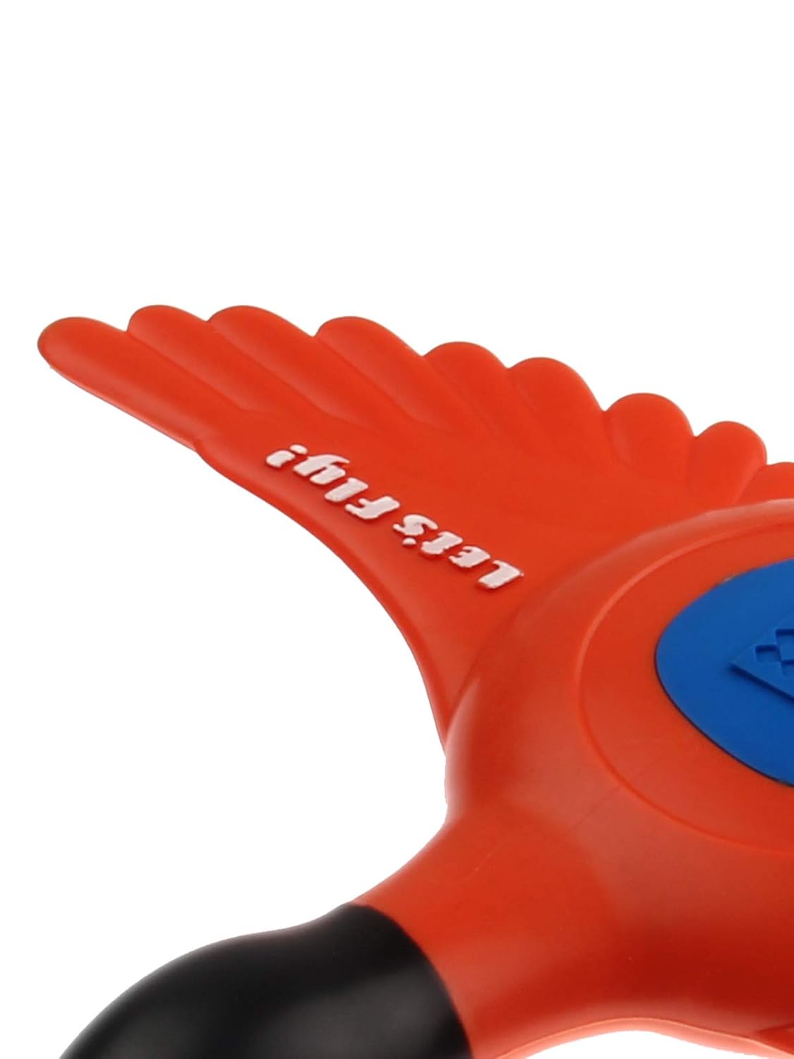 6736 LETS FLY DUCK WITH SQUEAKER TPR ORANGE BLUE