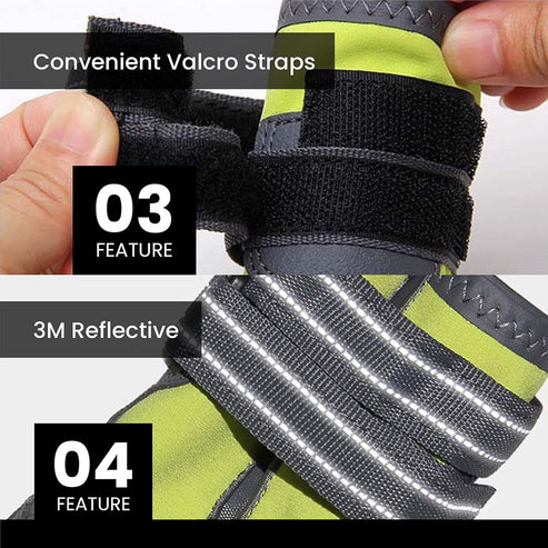 TRUELOVE PET BOOTS SIZE 4 NEON YELLOW