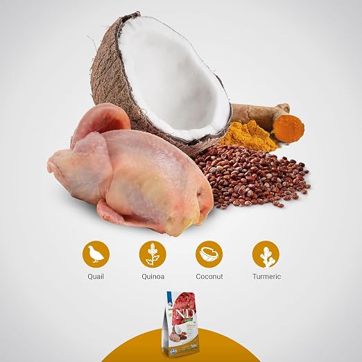FARMINA N AND D QUIN CAT GF SKIN COAT QUAIL ADULT 1.5KG