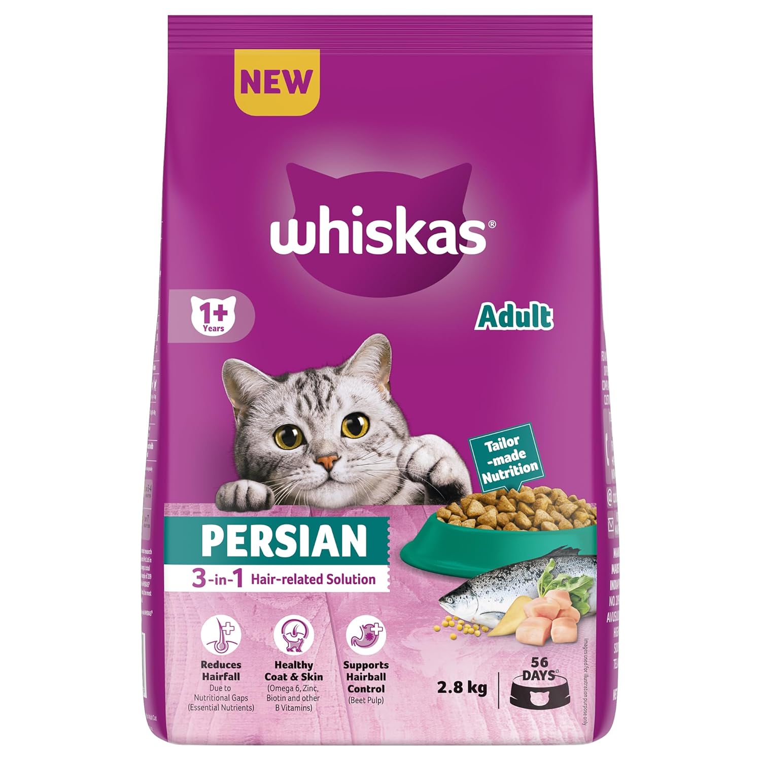 WHISKAS ADULT PERSIAN 2.8KG