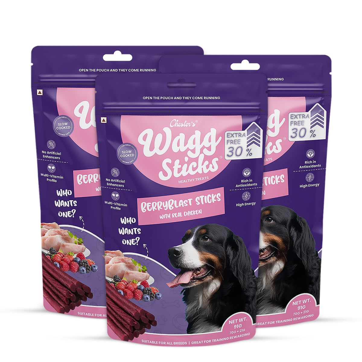 CHESTER WAGG STICKS BERRYBLAST 70G