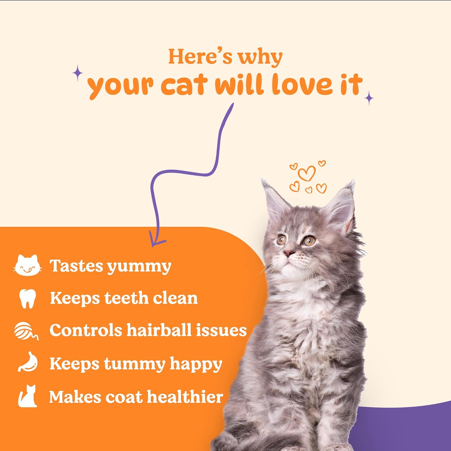 BASIL PURRFECT TUNA AND CRANBERRY DENTAL STICKS FOR CATS 44GM