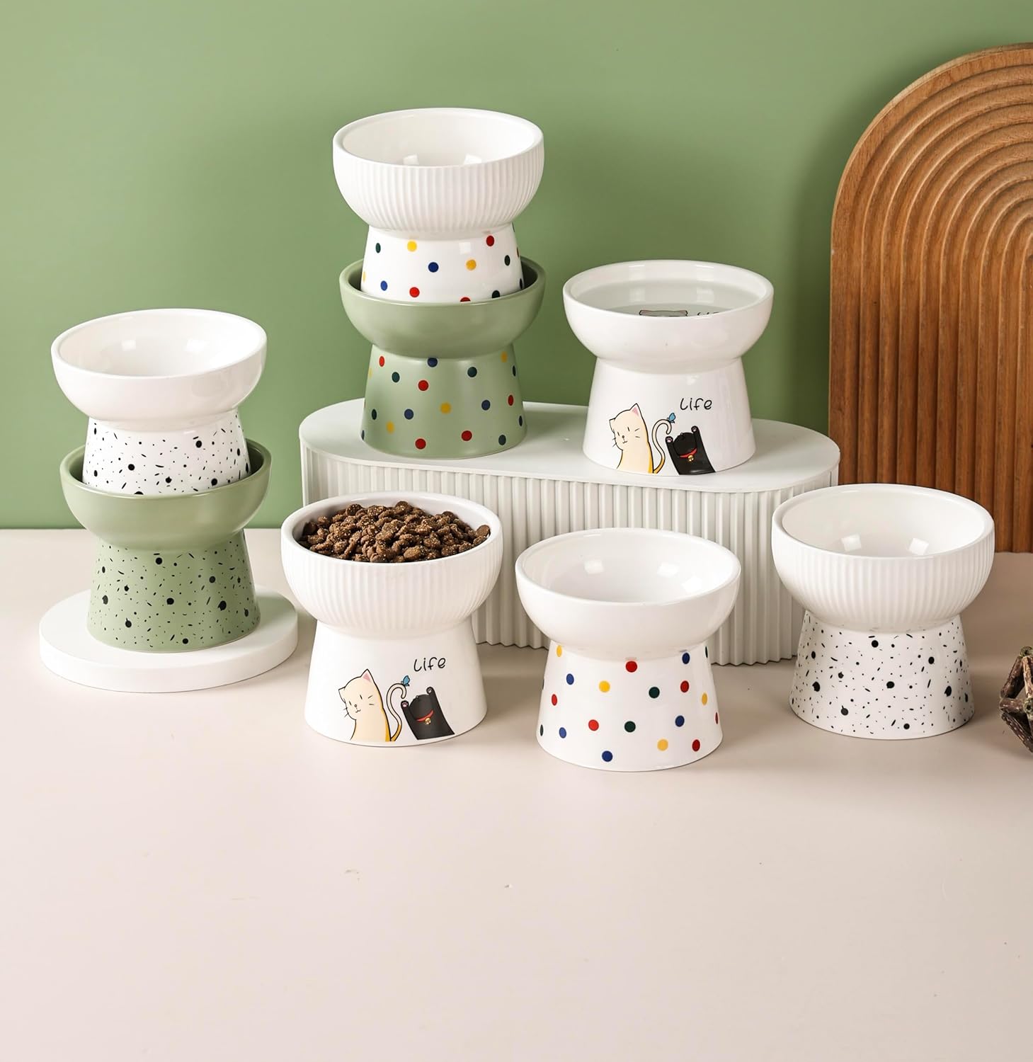 CAT CERAMIC BOWL 300 ML 11 CM WHITE