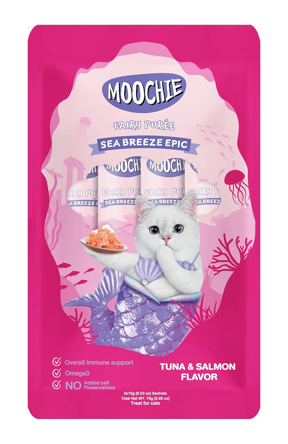MOOCHIE CREAMY TUNA AND SALMON 75G
