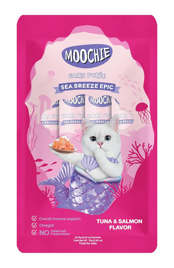 MOOCHIE CREAMY TUNA AND SALMON 75G