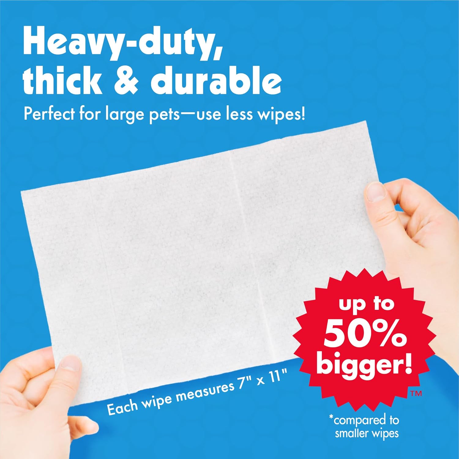BIG N THICK PETWIPES 100 WIPES