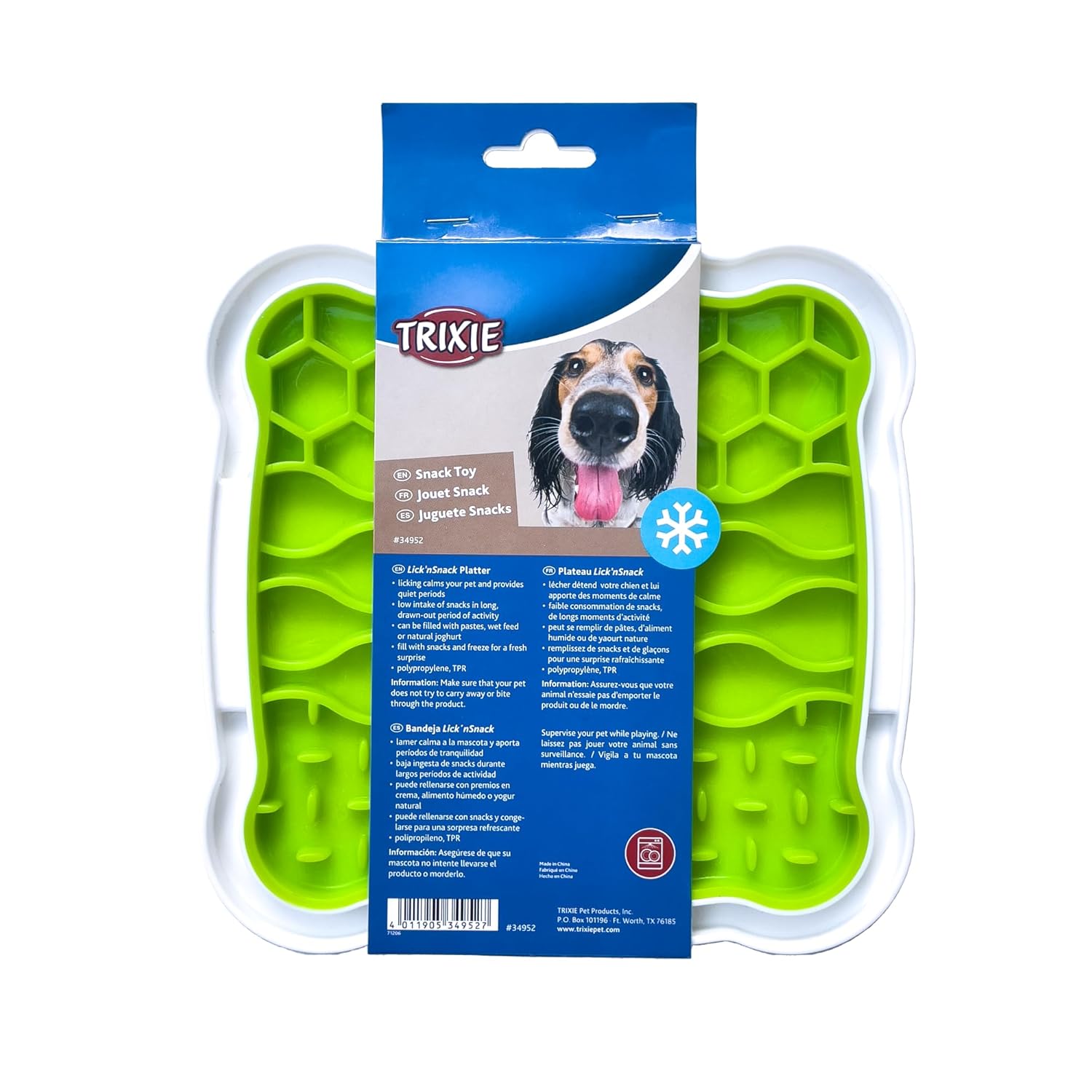 LICK N SNACK PLATTER TPR PP 20X20 CM