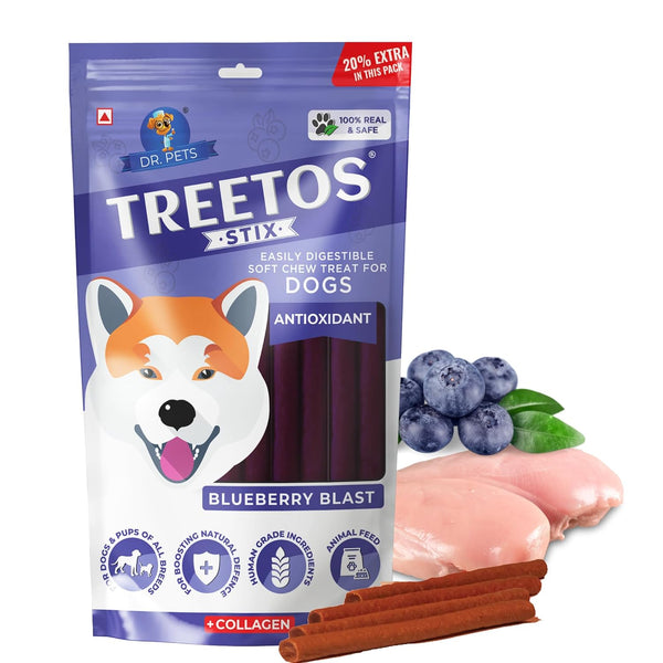 DR PET TREETOS BLUEBERRY BLAST 70G