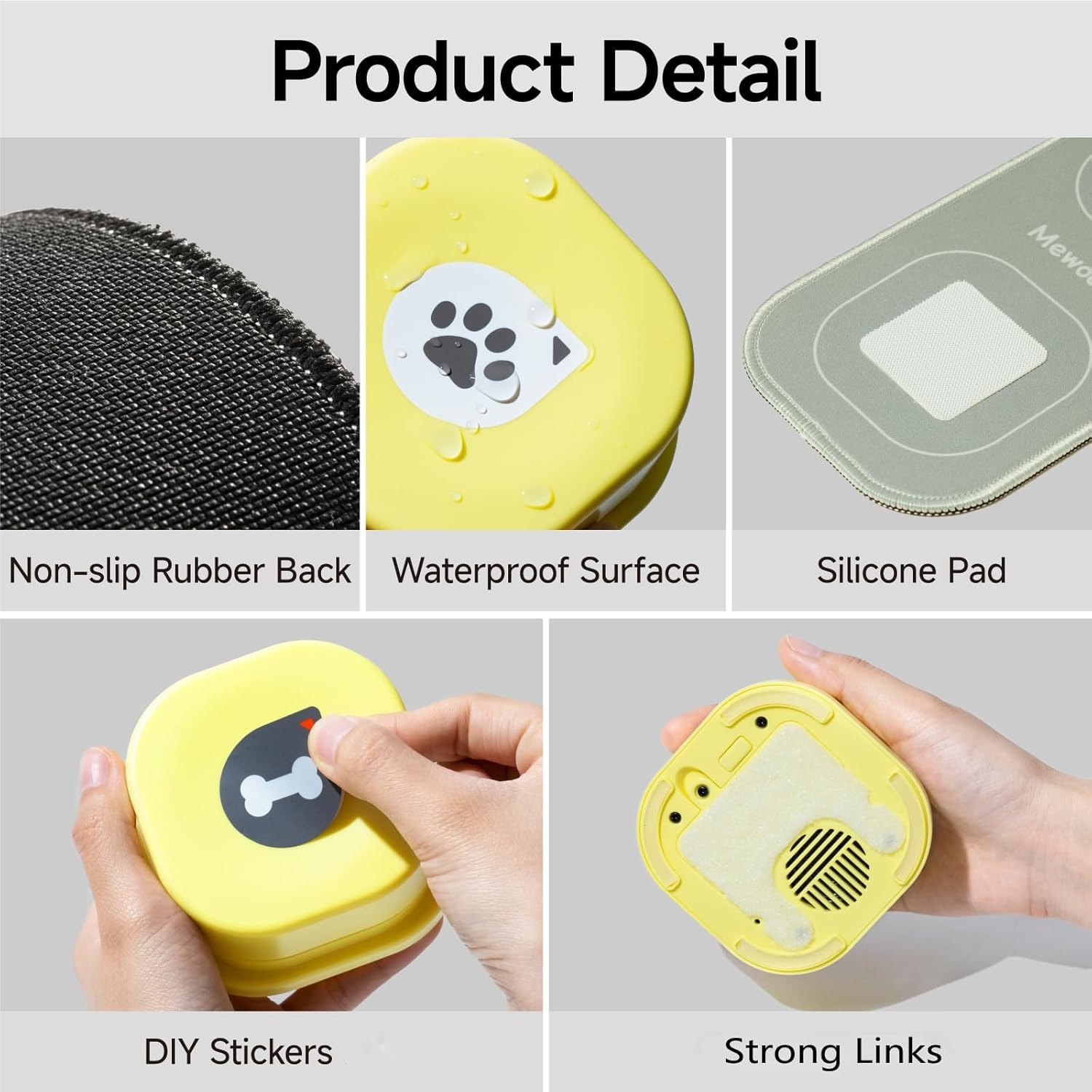 PW MEWOOFUN SET 4 RECORDABLE PET  BUZZERS