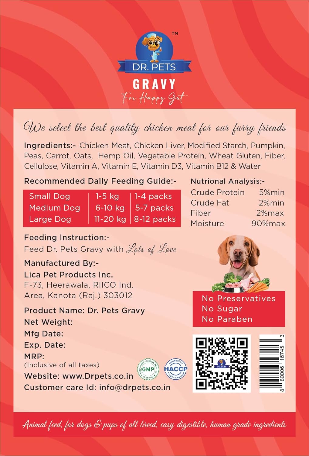 DP GRAVY FRESH CHICKEN AND VEG 85G