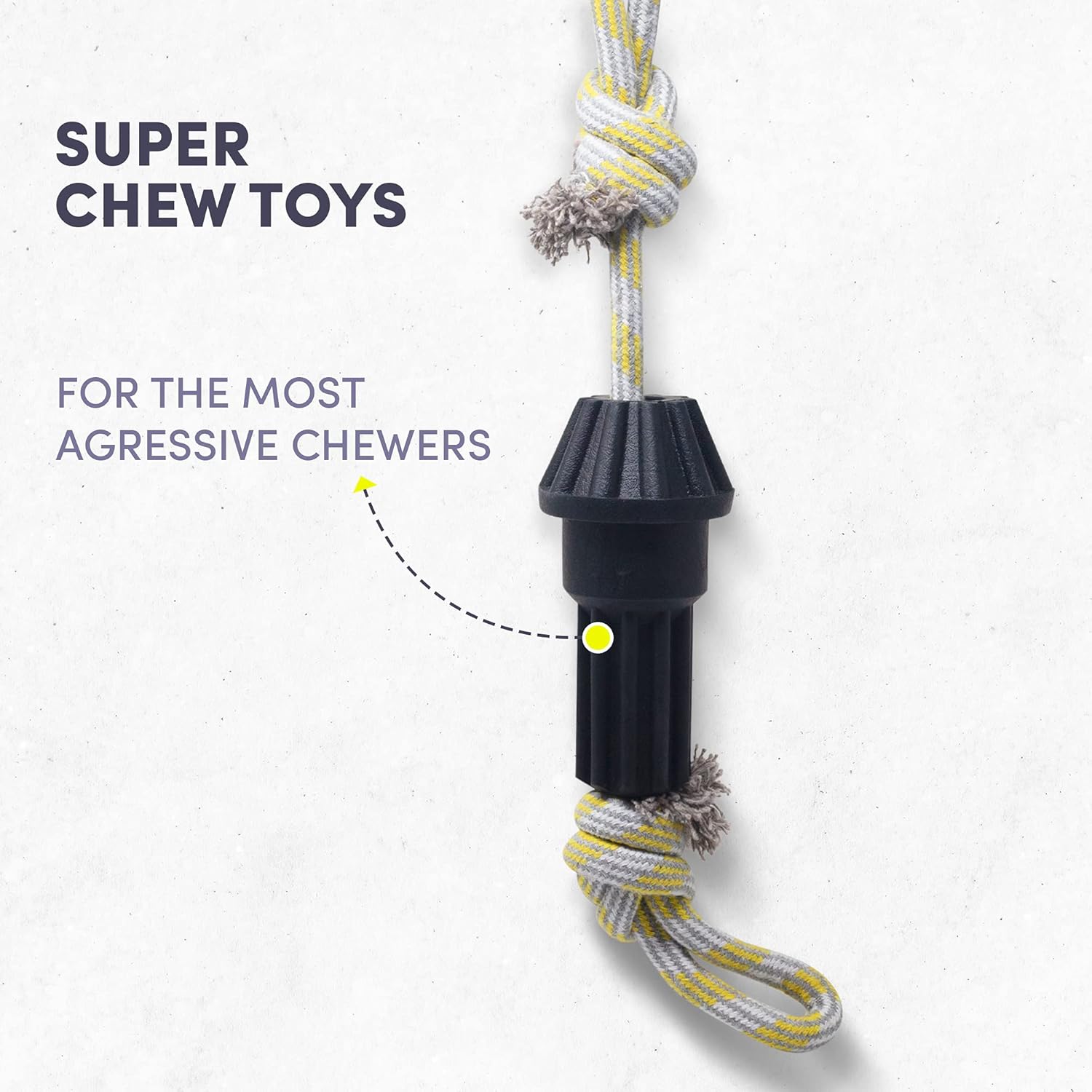 BARKBUTLER FOFOS DRIVESHAFT ROPE TOY