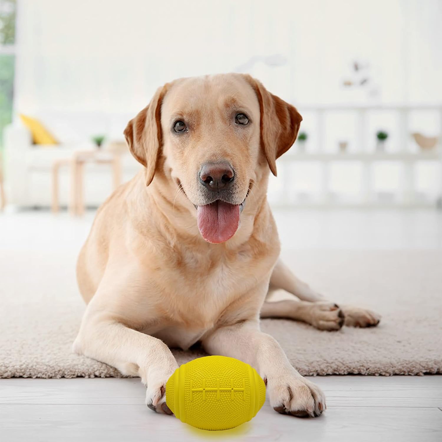 BARKBUTLER JUST A FOOTBALL LARGE YELLOW