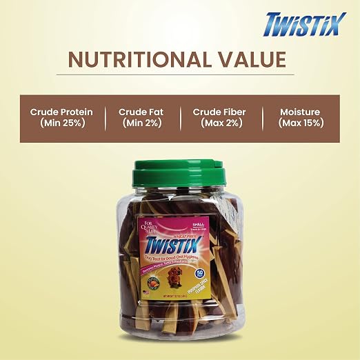 NPIC TWISTIX CANISTER PUMPKIN SMALL 50 STICKS