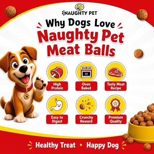 NAUGHTY PET MEAT BALL 300G