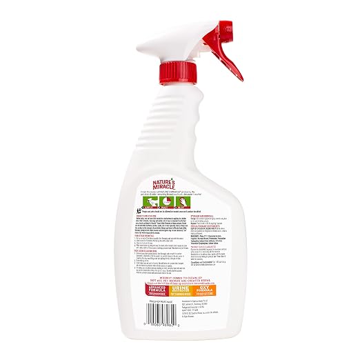 NATURES MIRACLE STAIN AND ODOUR REMOVER TRIGGER SPRAY 24 OZ