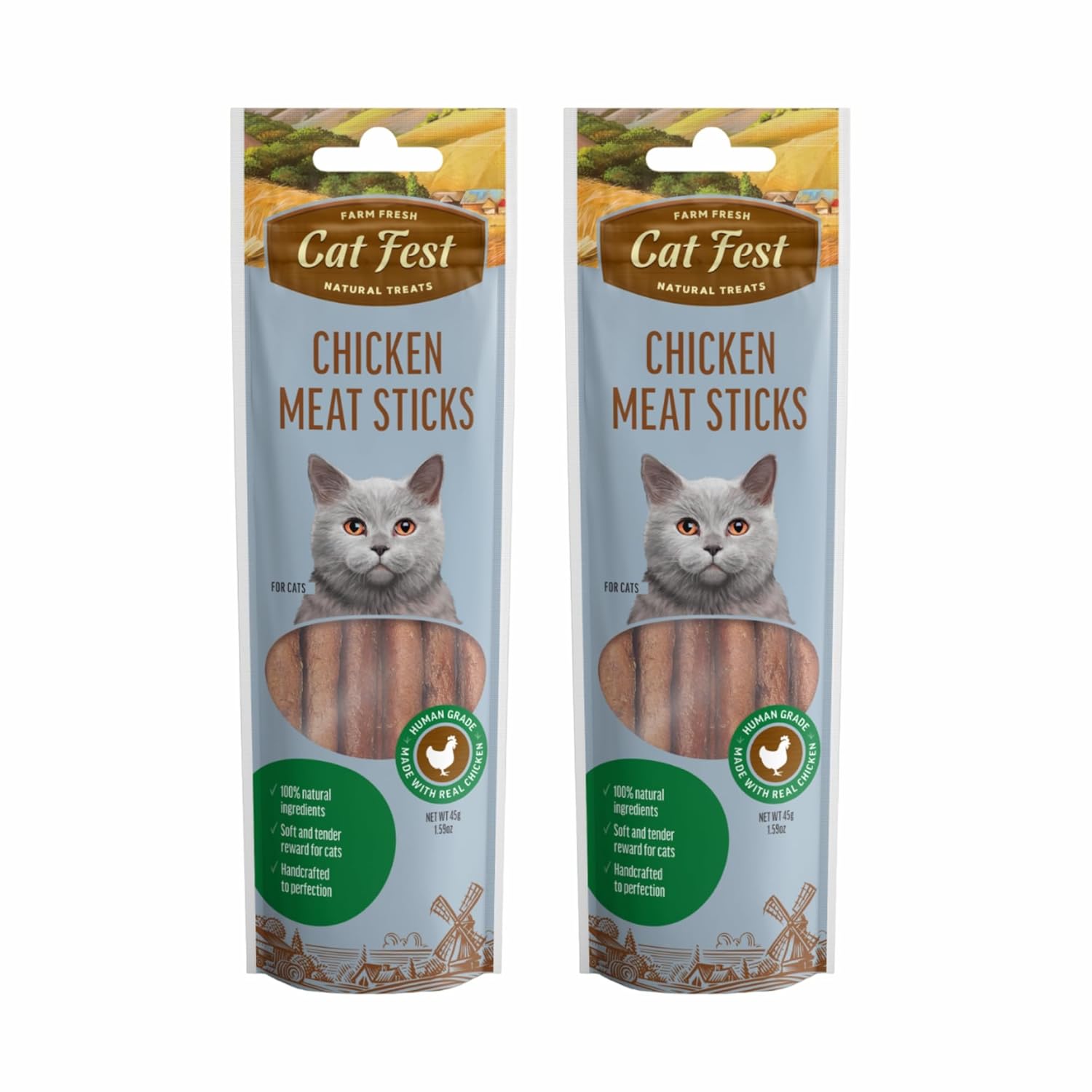 CATFEST MEAT STICKS CHICKEN 45G