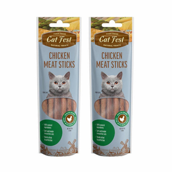 CATFEST MEAT STICKS CHICKEN 45G