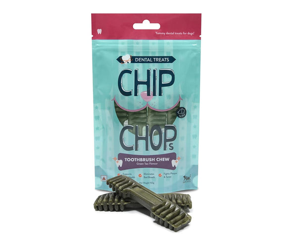 CHIP CHOPS TOOTHBRUSH CHEWGREEN TEA FLAVOR