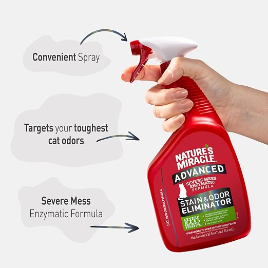 NATURES MIRACLE ADVANCED STAIN AND ODOUR REMOVER TRIGGER SPRAY 32 OZ