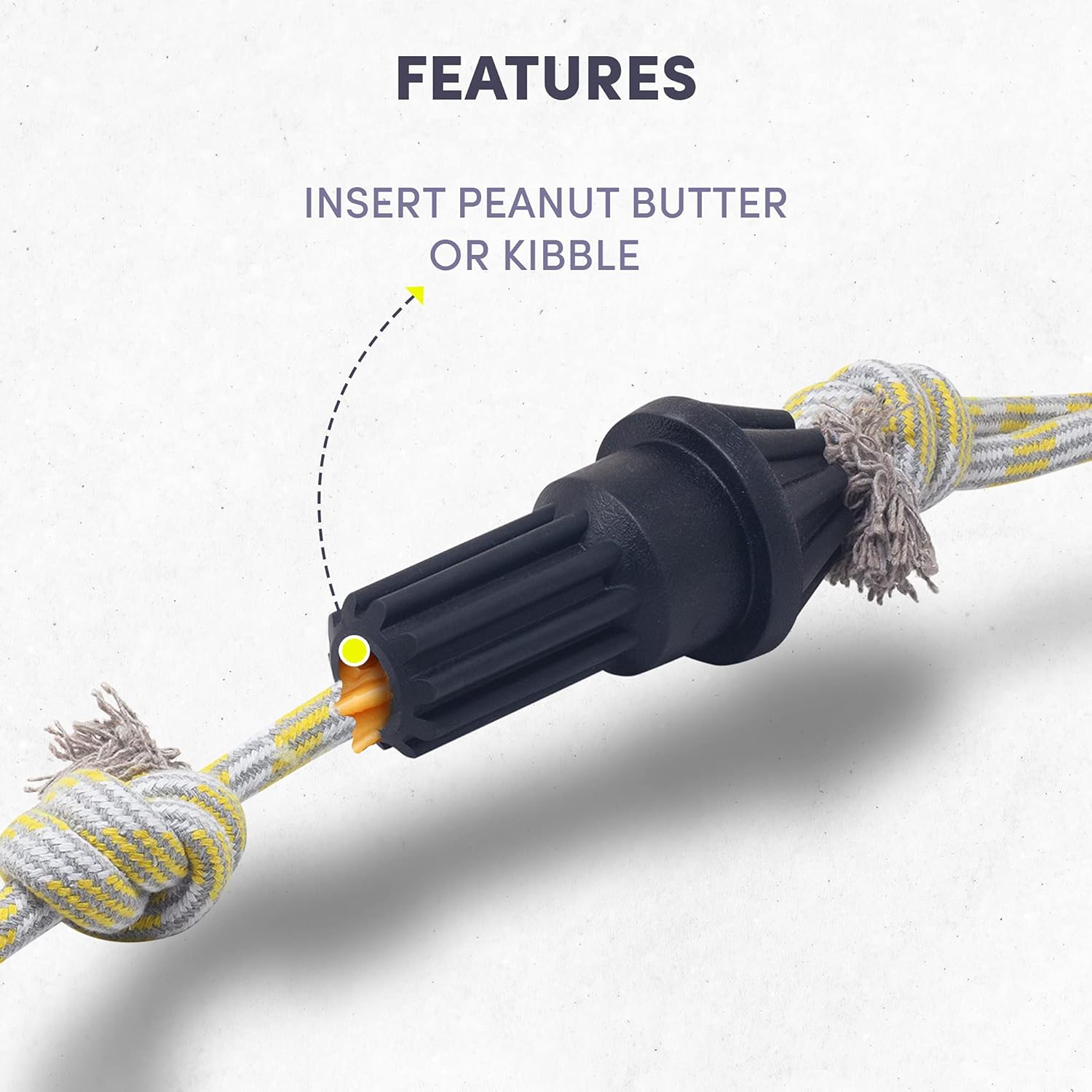 BARKBUTLER FOFOS DRIVESHAFT ROPE TOY