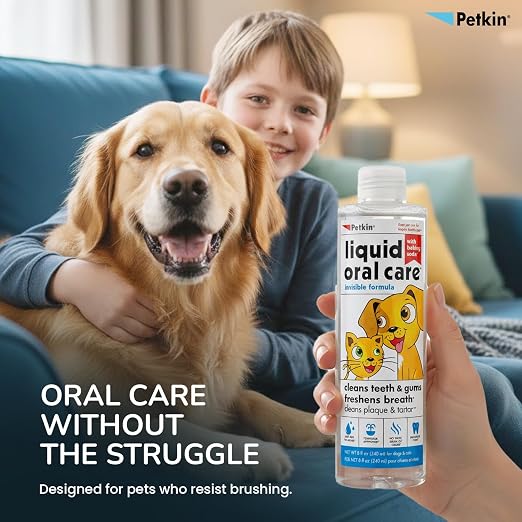 PETKIN PET LIQUID ORAL CARE 240 ML INVISIBLE FORMULA