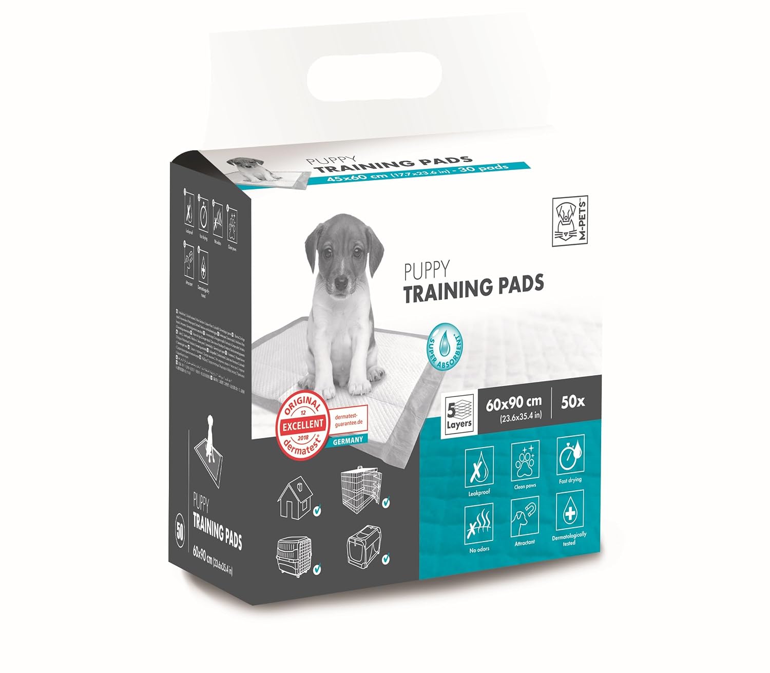 M PETS PUPPY TRAINING PADS(50PCS)90X60CM