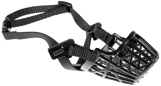 TRIXIE MUZZLE PLASTIC S 17CM BLACK