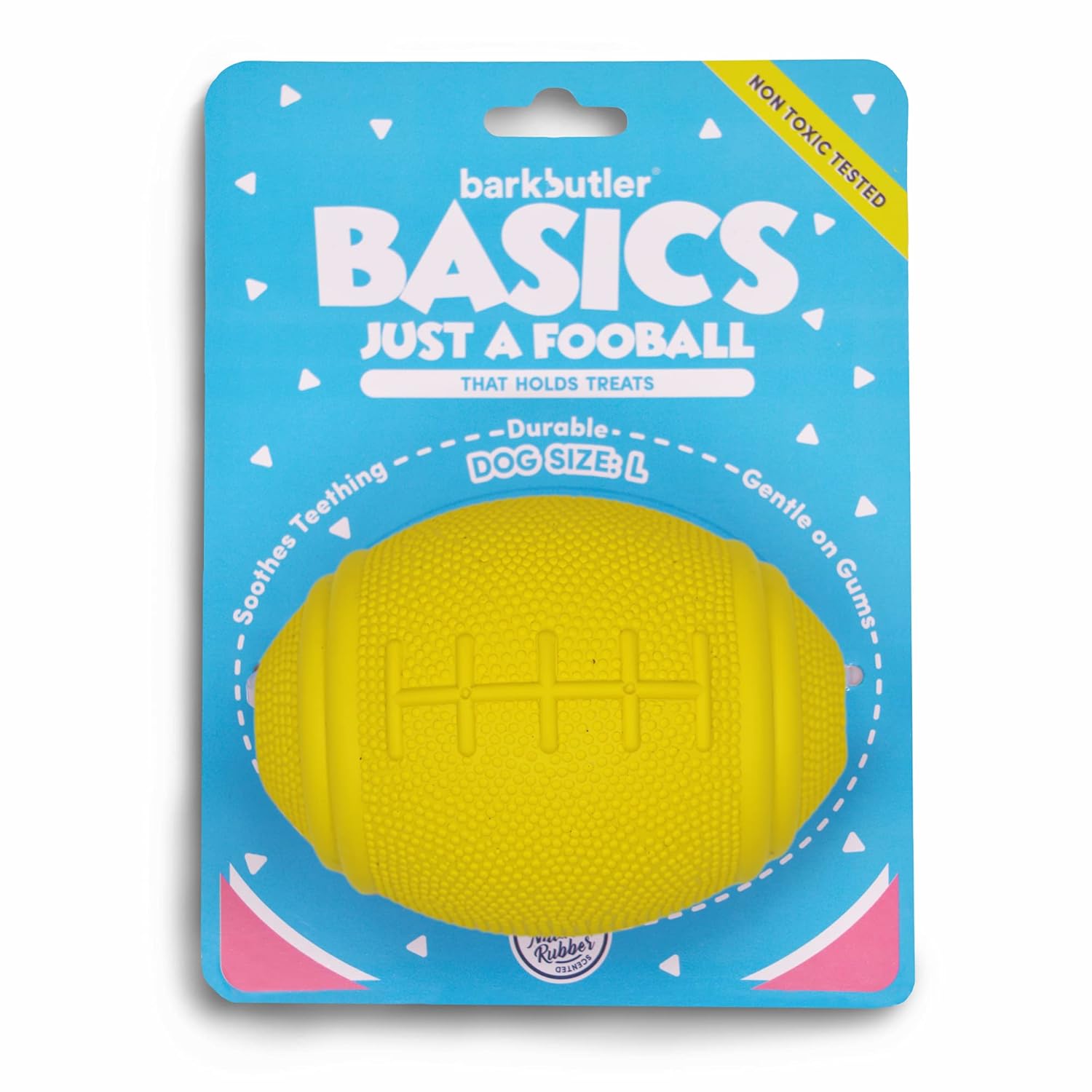 BARKBUTLER JUST A FOOTBALL LARGE YELLOW