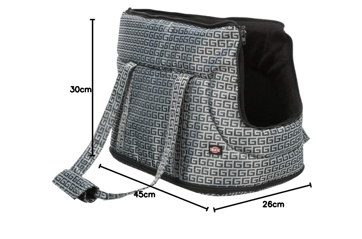 RIVA CARRIER 26X30X45CM SILVER