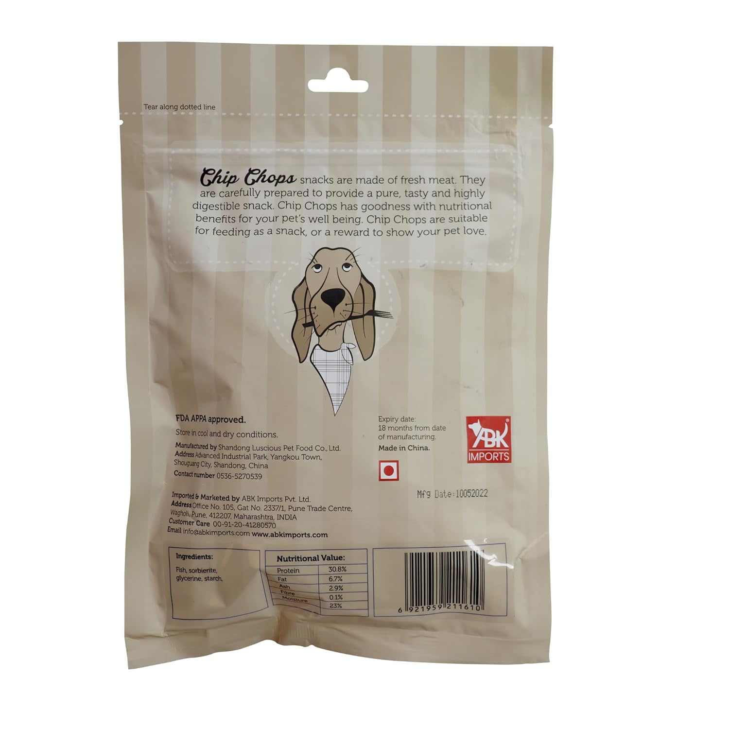 CHIP CHOP FISH ON STICK 250G