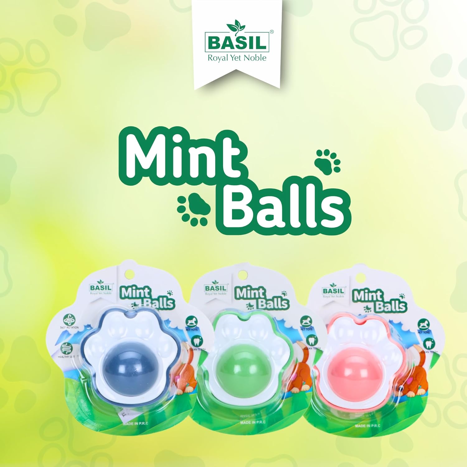 BASIL TOY CATNIP MINT BALL