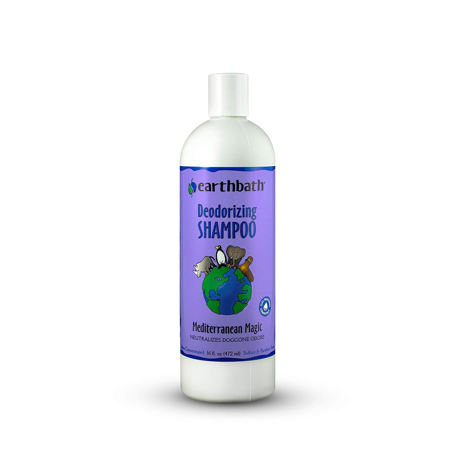 EARTHBATH DEODORIZING SHAMPOO MEDITERRANEAN MAGIC 16 OZ SHORT COAT