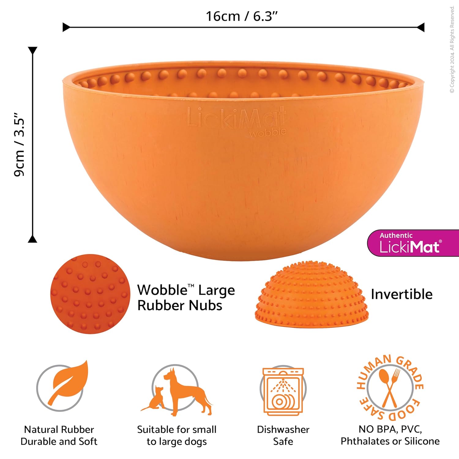 LICKIMAT WOBBLE ORANGE
