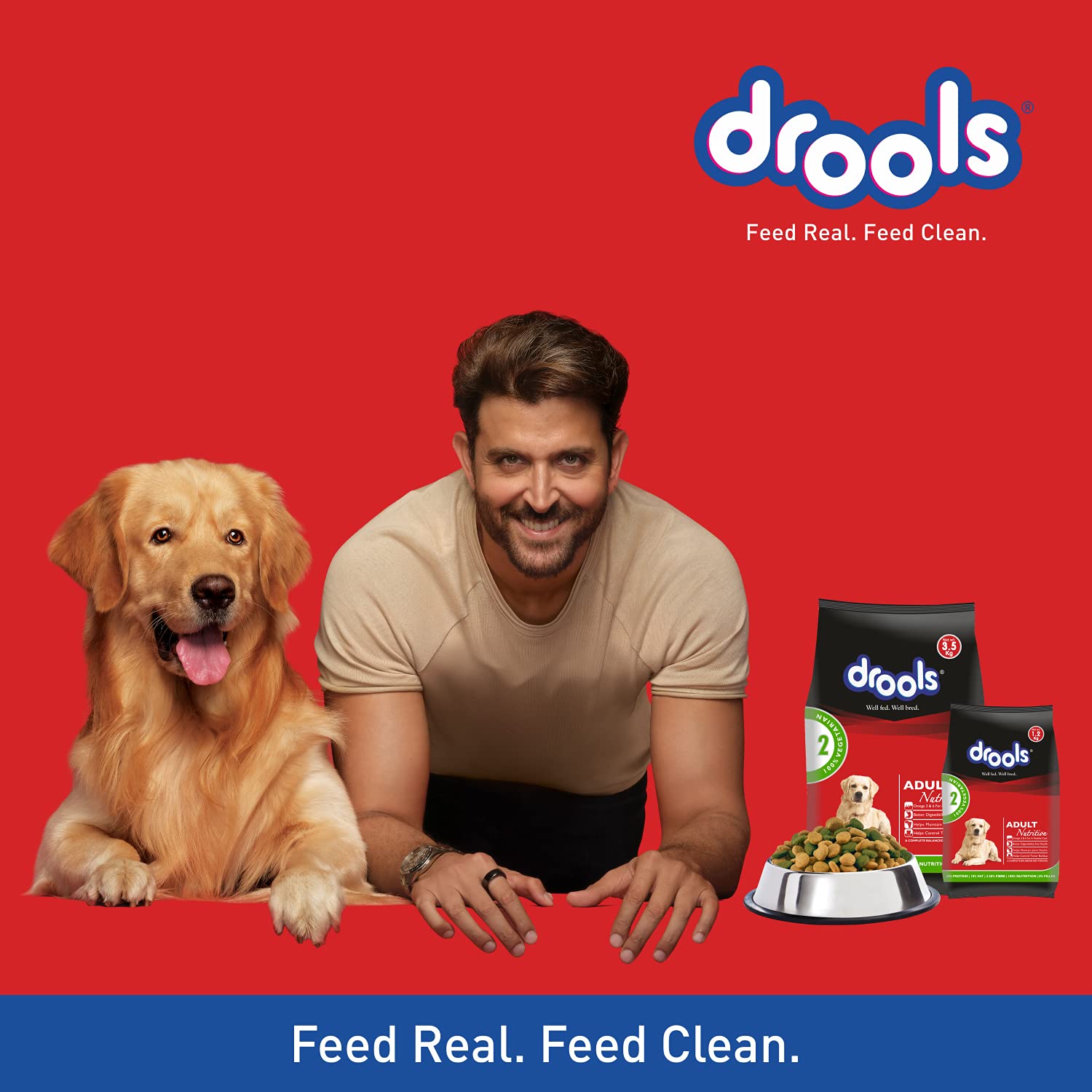 DROOLS 100 PERC. VEG ADULT 3 KG PLUS 1.2 KG