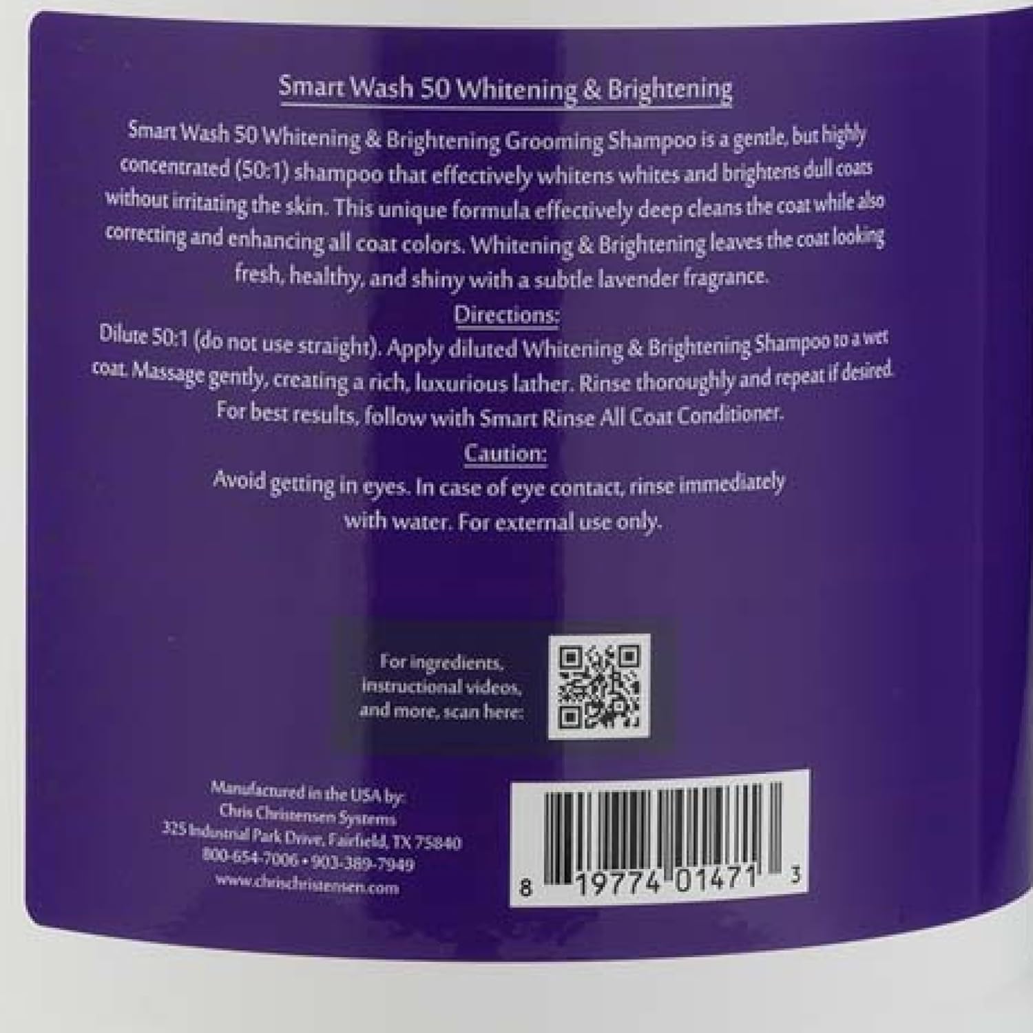 CC SMARTWASH50 WHITENING SHAMPOO 3.8L